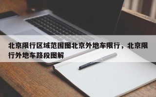 北京限行区域范围图北京外地车限行，北京限行外地车路段图解