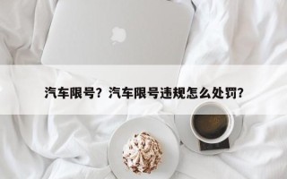 汽车限号？汽车限号违规怎么处罚？