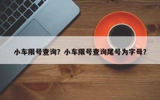 小车限号查询？小车限号查询尾号为字母？